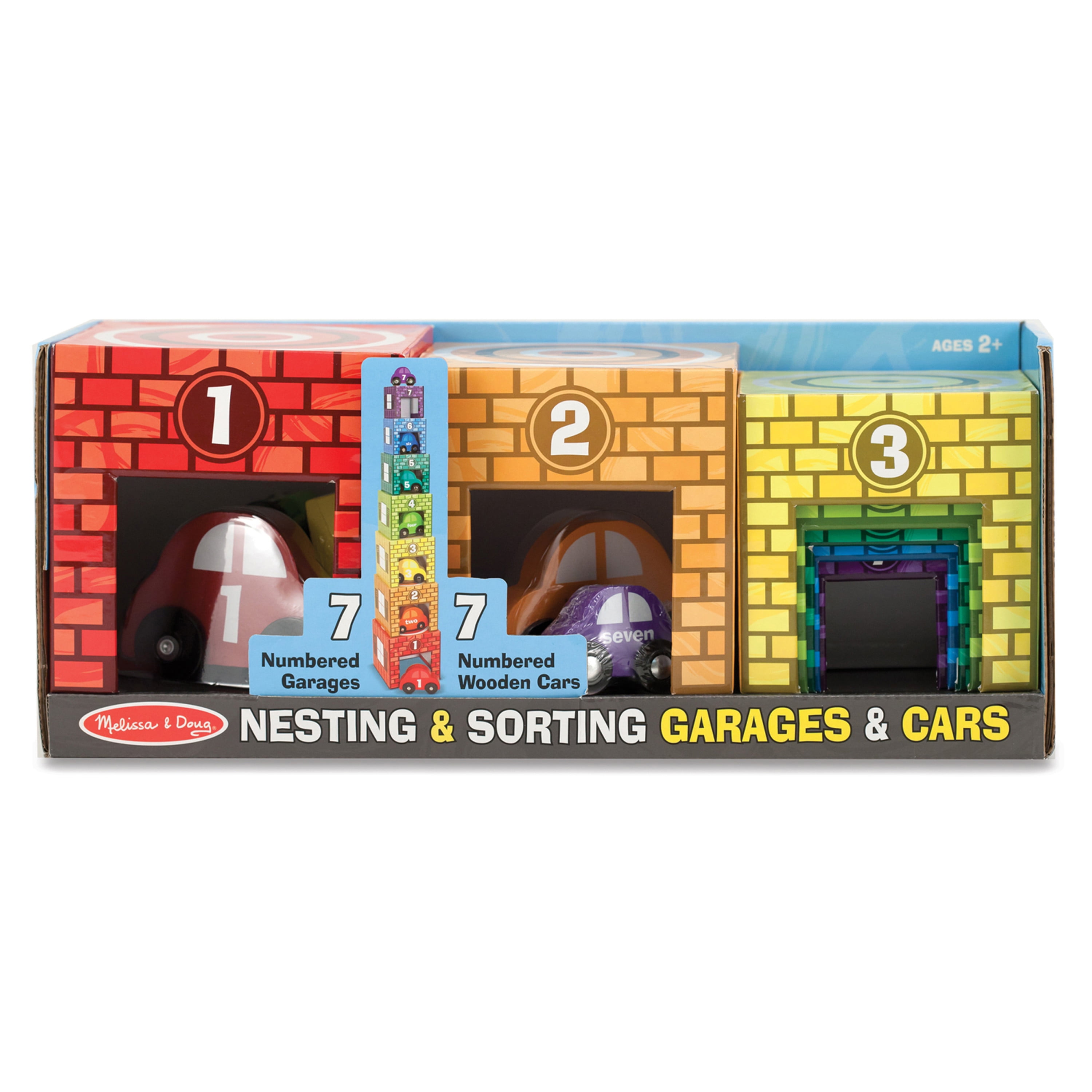 Melissa & Doug Nesting Sorting Garages and Cars 2435 for sale online 