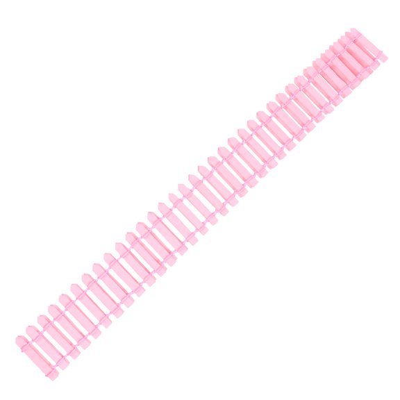 2Pcs Handmade Mini Log Fences for Bonsai Succulent Doll House Decorations Pink 90cm