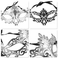 thumbnail image 3 of Unique Bargains 1 Pc Peacock Party Mask Silver Tone Plastic, 3 of 5