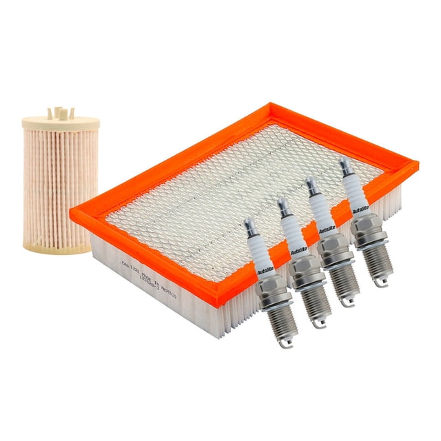 Kit De Bujías Cobre, Filtro De Aire Y Filtro Para Aceite Sintético 6 PIEZAS Afinación Sin Aceite Compatible con Sonic 2012 A 2020 Chevrolet L4 1.4L