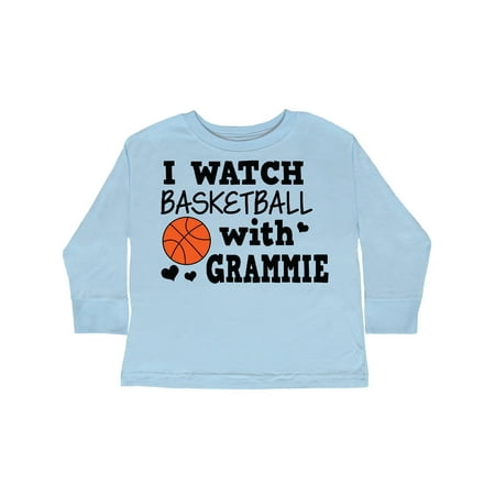 

Inktastic I Watch Basketball with Grammie Gift Toddler Boy Girl Long Sleeve T-Shirt
