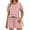 Pink, variant on Sundazz 2 Piece Short Sets for Women Summer V Neck Lounge Sets Summer Outfits with Pockets