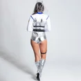thumbnail image 5 of Disfraz de astronauta espacial de Alloween, disfraz de astronauta para escenario, traje espacial para actuación, mono genial para adultos, 5 of 5