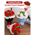 thumbnail image 4 of Ramo de Flores de Crochet Hecho a Mano – Arreglo Floral Artificial Reutilizable para Regalos y Decoración Del Hogar, 4 of 21