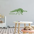 thumbnail image 2 of Stegosaurus Dinosaur Skeleton Wall Art DesignWall Decal Decoration Stegosaurus Abstract Animal Cartoon Animals Decorating Ideas for Child's Bedroom Size: 10 In(W) x 4 In(H), 2 of 5