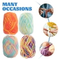 thumbnail image 4 of 7 piezas de hilo de algodón de leche de colores, hilo de lana de ganchillo para tejer a mano, suéter, manta, bufanda, bricolaje, 4 of 8