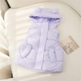 thumbnail image 7 of Toddler Puffer Vest Boys Vest Cute Hoodie Vest Sleeveless Lightweight Puffer Jacket Winter Warm Outerwear for Little Girls 3-4 Years, 7 of 7