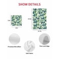 thumbnail image 7 of Blueberry Botanical Kitchen Dish Towels for Drying Dishes Set of 3, Green Spring Leaves Branches Waffle Weave Microfiber Hand Tea Bathroom Towels Quick Dry & Absorbent Towel 12x12, 7 of 7