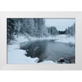 thumbnail image 3 of Erin Berzel 14x11 White Modern Wood Framed Wall Art Titled - Winter on the Lake I, 3 of 5