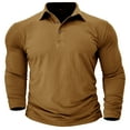 thumbnail image 4 of qolati Men's Casual Henley Shirts Classic Long Sleeve Basic Button T-Shirt Lightweight Athletic Cotton Golf Tops, 4 of 5
