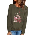 thumbnail image 1 of Tops de mujer Camisas Blusas Elegantes Camisas casuales de manga larga Cuello redondo de Navidad Ajuste ligero Túnica de otoño Top Otoño Odeerbi ODB-5, 1 of 6