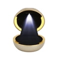 thumbnail image 4 of Ring Box, Ring Storage Case Round Shape Portable Gift Luxurious  For Engagement Gold, 4 of 8