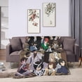 thumbnail image 4 of Osamu Dazai Blanket Soft and Warm Lightweight Fluffy Throws Blankets Rug Carpet Gift for Beach Yoga Bedroom Living Room Decoration Sofa Camping Trip Dorm Decor All Season, 4 of 6