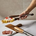 thumbnail image 5 of Whoamigo Kitchen Tong Kitchen Utensils Barbecue Food Clip Kitchen Chief Tong Wood Material Portable for Grilling Barbecue Cooking, 5 of 13