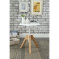 thumbnail image 1 of ACME Lumina End Table in White & Natural, 1 of 2
