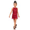 thumbnail image 4 of Curuila Toddler Child Girls Dance Dress With Tassels Solid Color Crew Neck For Performance Soft Casual Dresses Size 8-9 Years, 4 of 4