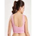 thumbnail image 3 of Fashion Solid Color Large Size Seamless With Chest Pad Adjustment Type Without Steel Ring Sports Underwear, 3 of 4
