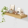 thumbnail image 4 of Floating Shelves | Inch Deep  Floating Shelves Set of | Rustic Wood Shelves for Wall | Deep  Shelves for Living Room Bathroom Laundry Room Kitchen, 4 of 6