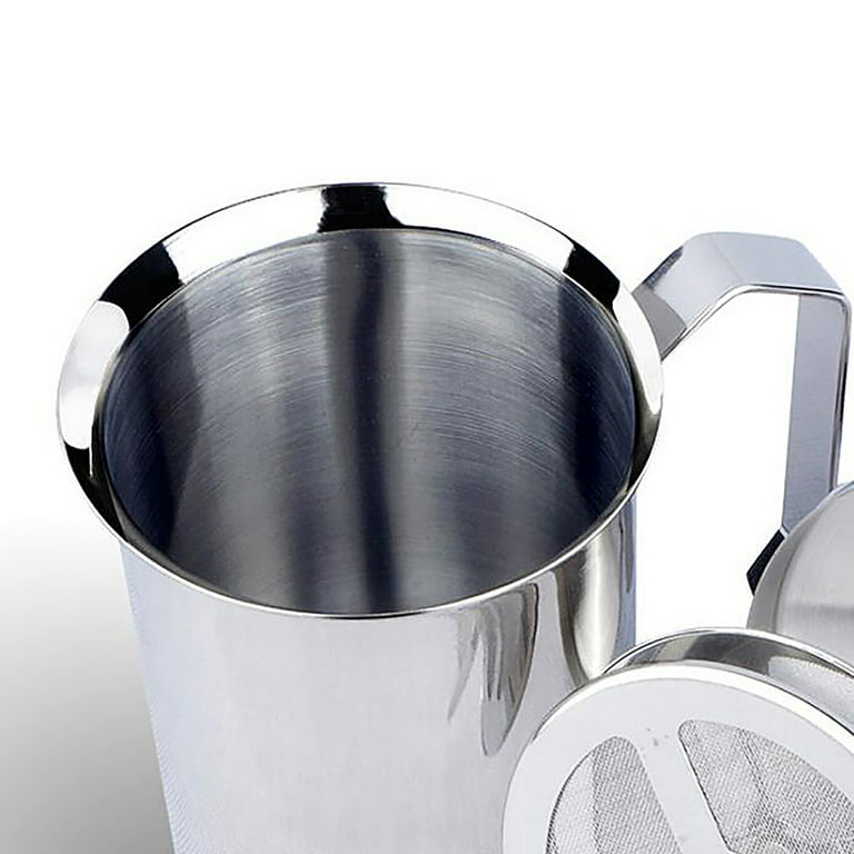 Stainless Steel Manual Milk Frother - 400ml - Silberthal
