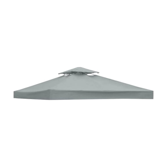 10x10Ft Gazebo Replacement Cover 2 Tier Polyester Roof Sunshade Outdoor Patio Pavilion UV Resistant
