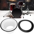 thumbnail image 4 of Drum Bass Loudspeaker ABS Voice Amplifier Drum Kit Musical Instrument Accessories(White), 4 of 7