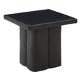 thumbnail image 1 of TOV Furniture Kayla Black Concrete Textured Side Table, 1 of 5