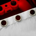 thumbnail image 4 of Homewish 3D Game Console Blackout Curtains Set of 2 (52x84 Each) for Boys, Neon Red Gamepad Window Curtains, Modern Video Game Player Curtains and Drapes, Window Curtains Decor, 4 of 6