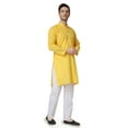 thumbnail image 3 of Royal Kurta Men's Cotton Chikankari Work Kurta Churidaar, 3 of 6