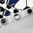 thumbnail image 4 of Feelyou Initial X Letter Curtains Pack of 2 (42x84 Each), Football Sport Curtains Blackout, 4 of 6