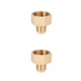 thumbnail image 3 of Riwesomey Conector de rosca fácil de operar para adaptador de tubería de agua adaptador de tubería de agua accesorios de máquina de limpieza Como se muestra Todo cobre 2Conjunto, 3 of 6