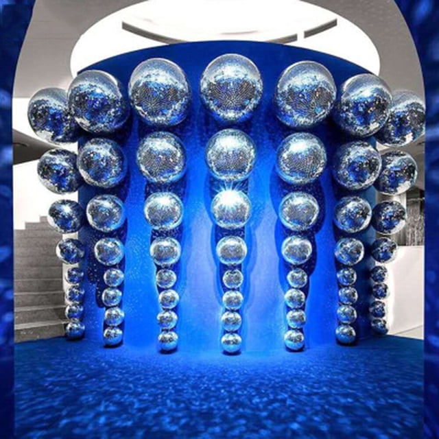 Mini Décoration de Fête Disco Boule Miroir Suspendue Boules Disco Ornements
