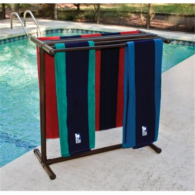 Outdoor Lamp company Portable Outdoor 5 Bar Towel Rack - Bronze