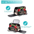 thumbnail image 5 of Watermelon Sherpa Pet Carrier Bag Nylon Webbing Portable Fabric 900D Oxford Cloth Travel Tote 17x10x11.8 in 43x26x30 cm, 5 of 7