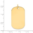 thumbnail image 7 of 14k Yellow Gold Solid Plain .035 Gauge Engraveable Dog Tag Disc Charm Pendant, 7 of 7