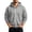 A Gray, variant on Men's Full-Zip Fleece Hoodie Sweatshirt Men's Solid Color Oversized Hoodie Sweatshirts With Kangaroo Pocket Khaki Xl