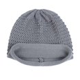 thumbnail image 4 of iHPH7 Knitted Hat Beanies Y2k Winter Beanies for Women Knit Hat Skull Cap Beanie Winter Caps for Women Winter Caps for Men Gray One Size, 4 of 5