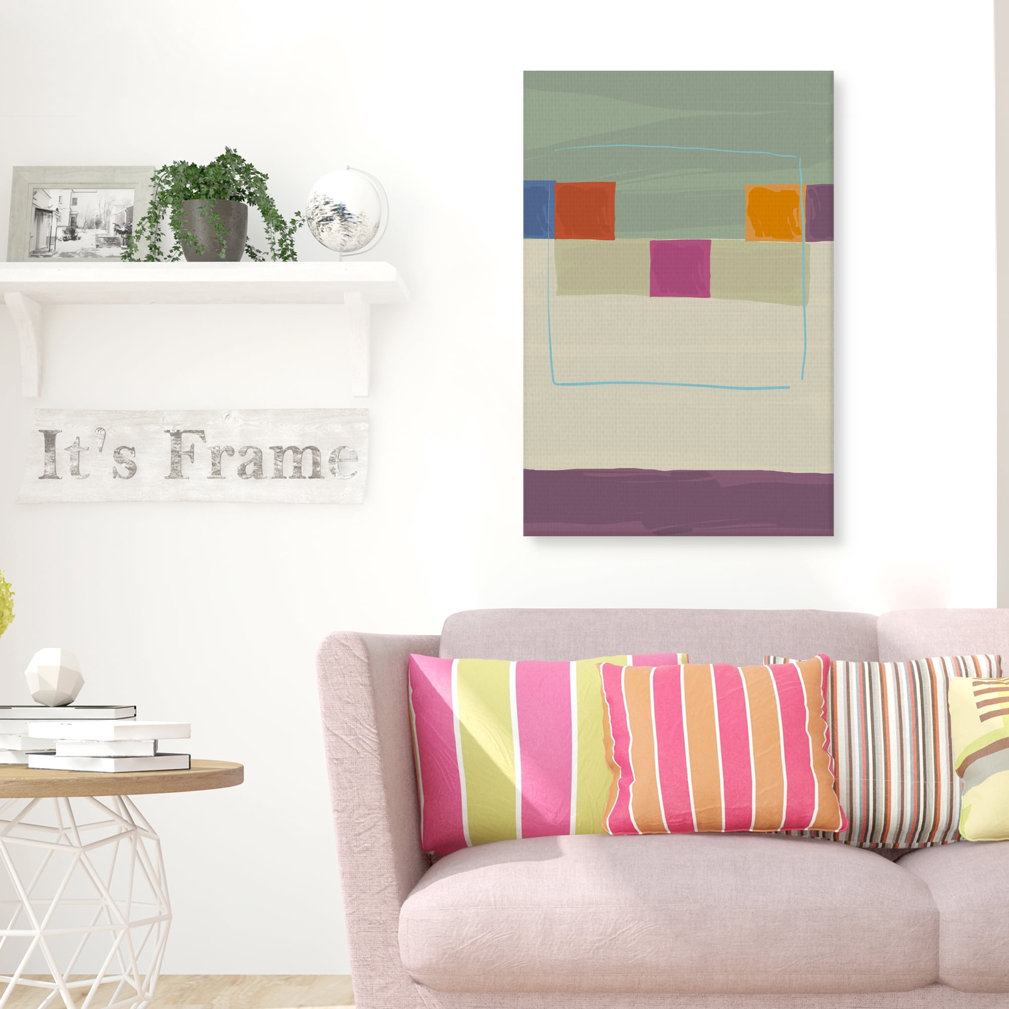 Square Path I by Gerry Baptist Canvas Art Print