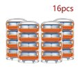 thumbnail image 1 of 16 PCS 5 Layers Razor Blades Shaving Cassettes Compatible Gillette Fusion 5 Face Shaver Case For Men, 1 of 5