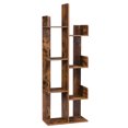 thumbnail image 1 of SONGMICS HOME Bookcase, Tree-Shaped Bookshelf with 8 Storage Shelves, Rounded Corners, 19.7 x 9.8 x 55.1 Inches, Rustic Brown, 1 of 5