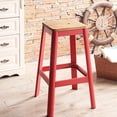 thumbnail image 2 of Backless Bar Stool, Red Crossbar - Bedroom Mobility Aid, 2 of 2