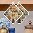 thumbnail image 2 of Floral Pot Holders for Kitchen Heatproof Potholder, 3 Pack Modern Abstract Art Farmhouse Hot Pads Multipurpose Oven Pads Cloth Potholders Trivet for Cooking Baking, 2 of 8