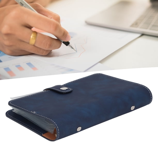Carpeta De Presupuesto, 6 Agujeros Preperforados Carpeta De Presupuesto En Efectivo Aspecto Minimalista De Cuero De PU Para Planificadores Diarios Para Diarios De Viaje