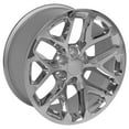 thumbnail image 4 of OE Wheels CV98B 20 Inch Rim Fits Silverado 1500 Snowflake Style 6x139.7 20x9 Chrome - Hollander 5668 (1), 4 of 5