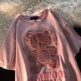 thumbnail image 2 of Camiseta Mujer Dibujos Animados Manga Corta Cuello Redondo Casual Algodón Top, Rosa, M Methold  AP001524-01B, 2 of 7