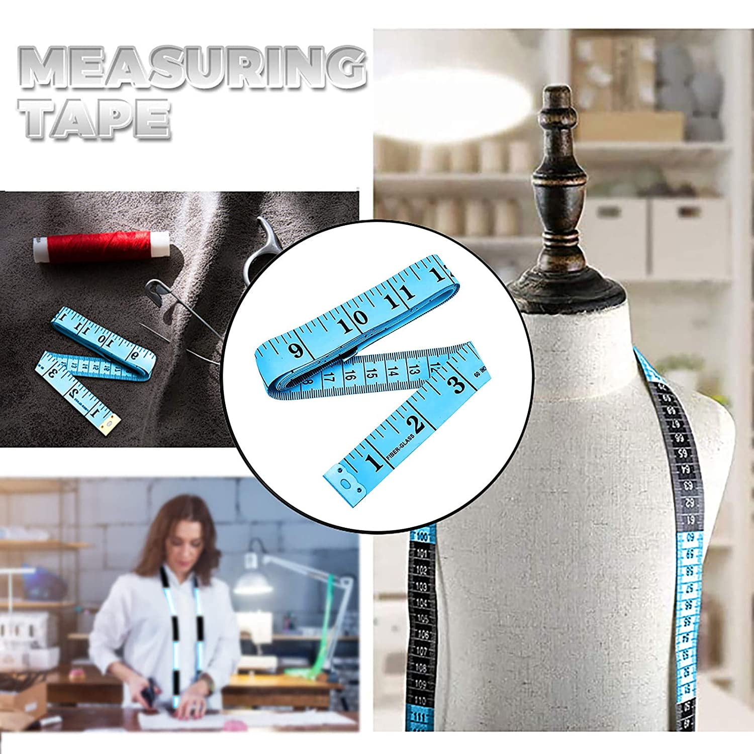  6Packs Pretty Sewing Tape Measure Retractable Tape Measure for  Body Measurements 60 Inchs Tailor Fabric Cloth Tape Measure Pocket Waist  Measuring Tape 1.5 Meter (Macaron 3colour) : Arts, Crafts & Sewing