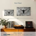 thumbnail image 3 of Elephant Stock Texas Coast Typography Wall Art - Horizontal Multi Panel Canvas - Living Room Wall Decor - Decor Elements Multi Panel - Gray And Black Decor - 23" x 14", 3 of 4