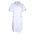 thumbnail image 2 of Laboratorio Almacén para proteger Científico alimentaria Industria Estudiante Enfermera Chaqueta azul, M METRO Colcomx Bata de laboratorio de cuerpo entero para mujer, 2 of 6