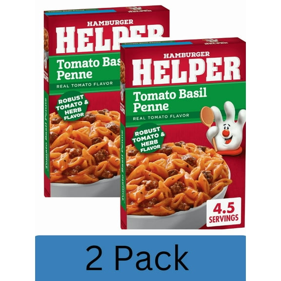 Hamburger Helper Tomato Basil Penne, 7.4 oz Box- Pack of 2