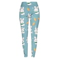 thumbnail image 3 of 2024 Femmes Décontracté Extensible Pâques Imprimé Leggings de Yoga Polyester Rehausse-Fesses pour Mise en Forme, 3 of 4
