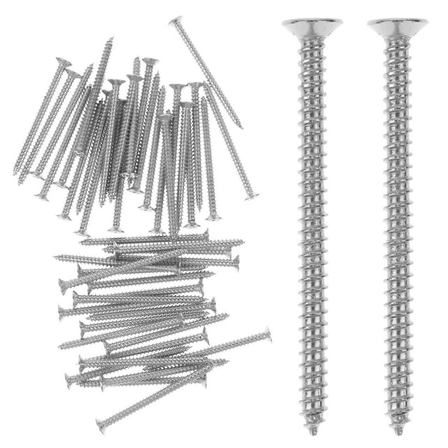 AURARMLET Vis en Métal 50 Pcs Cylindriques en Acier Inoxydable Auto-Perçantes pour Usage Intérieur et Extérieur
